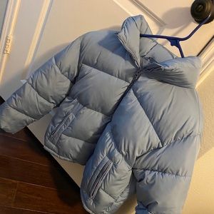 American Eagle blue puffer jacket
